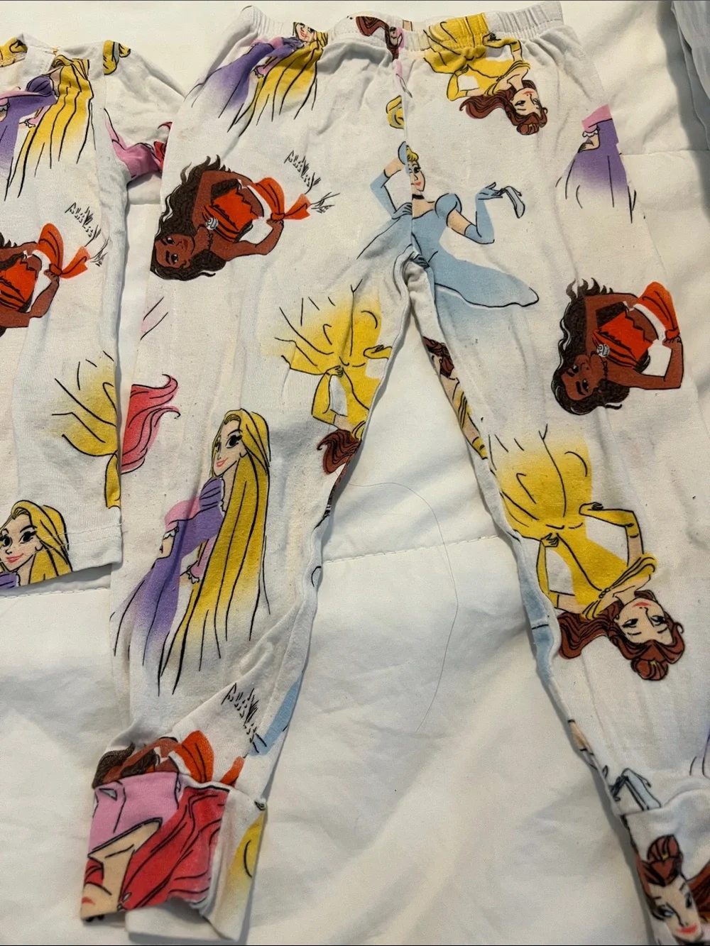 Disney Girls' White Princess Character Pajama Set
